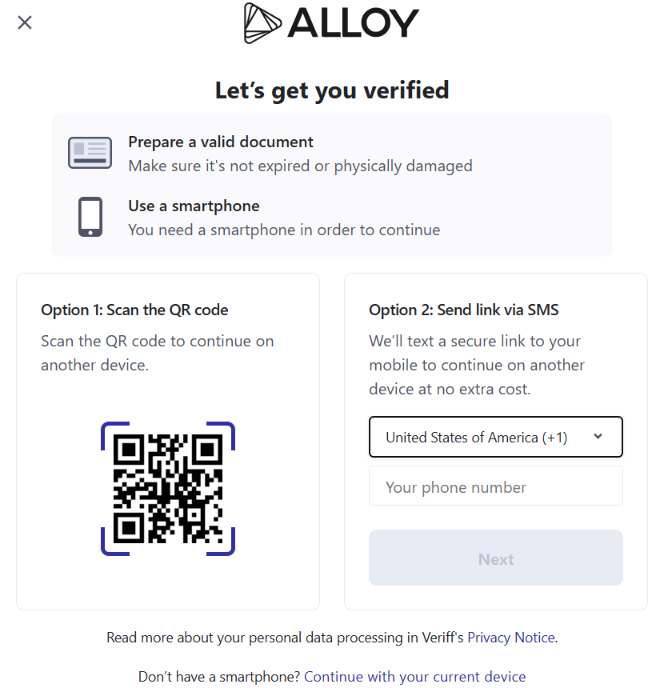 ID Verification With Veriff - Tradovate